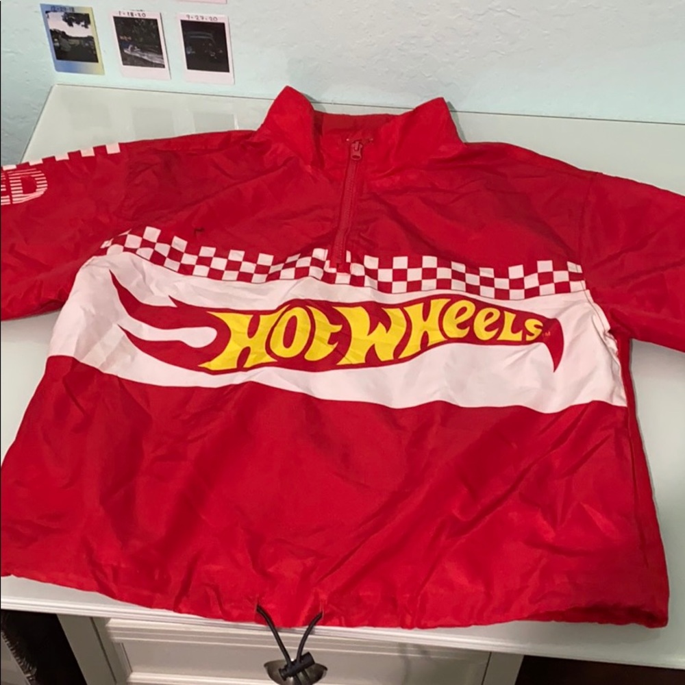 Vintage re-worked hot wheels windbreaker. Cropped
